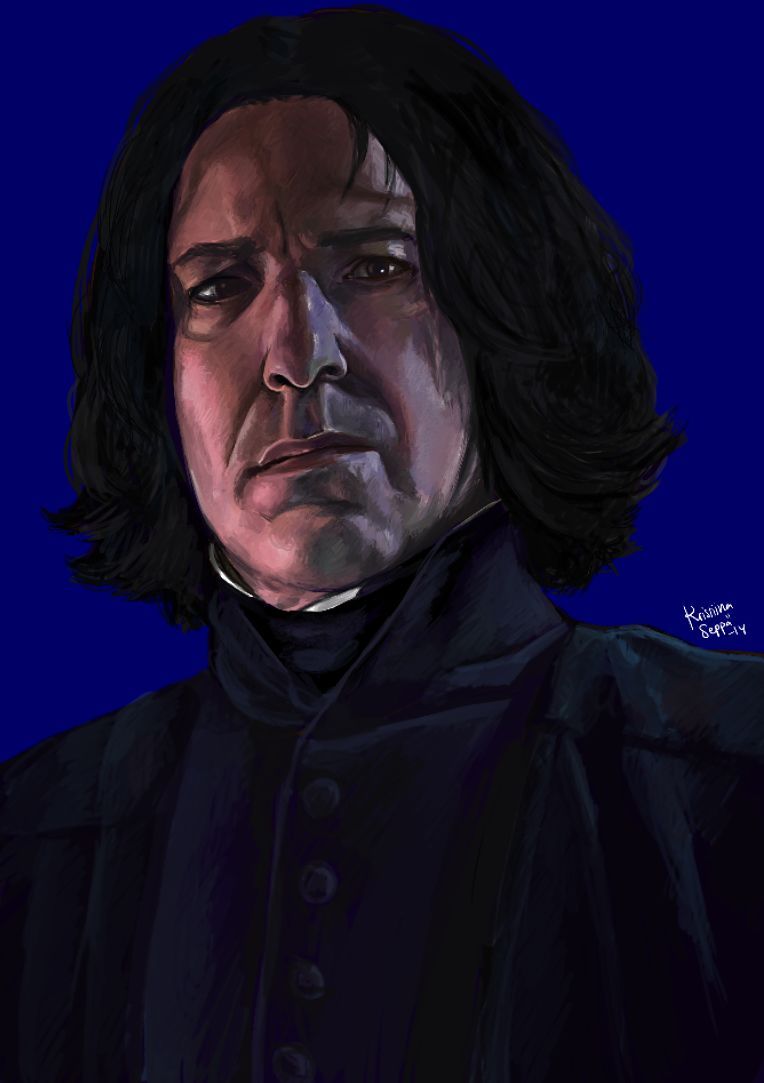 764x1083 Severus Snape Digital Painting Process Harry Potter - Severus Snape Painting