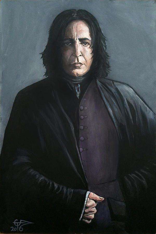 600x900 Severus Snape Painting By Tom Carlton - Severus Snape Painting
