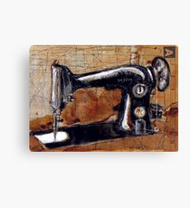 210x230 Sewing Machine Painting Amp Mixed Media Canvas Prints Redbubble - Sewing Machine Painting