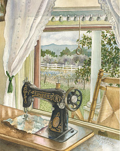 238x300 Sewing Machine Paintings Fine Art America - Sewing Machine Painting