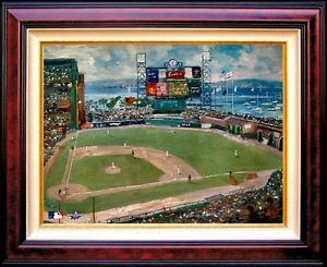 300x245 Kindade Sf Giants Att Park 2002 World Series Signed And Numbered - Sf Giants Painting