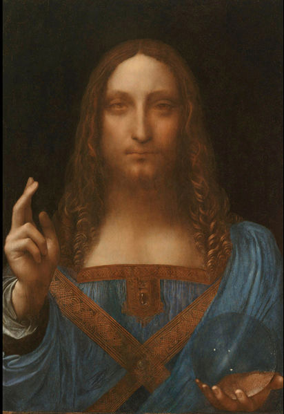 412x599 The Salvator Mundi, Leonardo's Lost Painting - Sfumato Painting