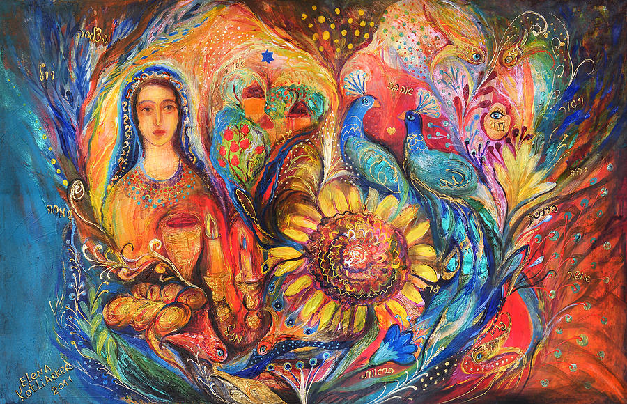 900x580 The Shabbat Queen Painting By Elena Kotliarker - Shabbat Painting