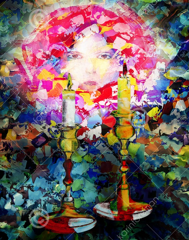 644x819 Karin Foreman's New Artwork 2014 - Shabbat Painting