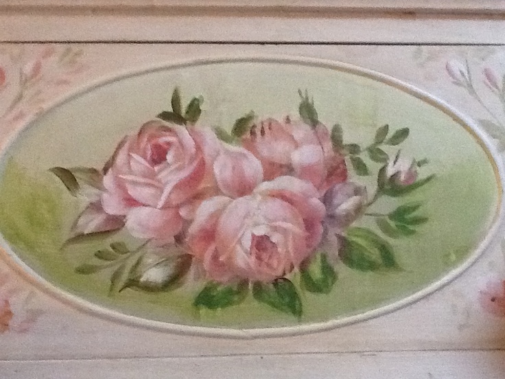 Shabby Chic Roses Painting
