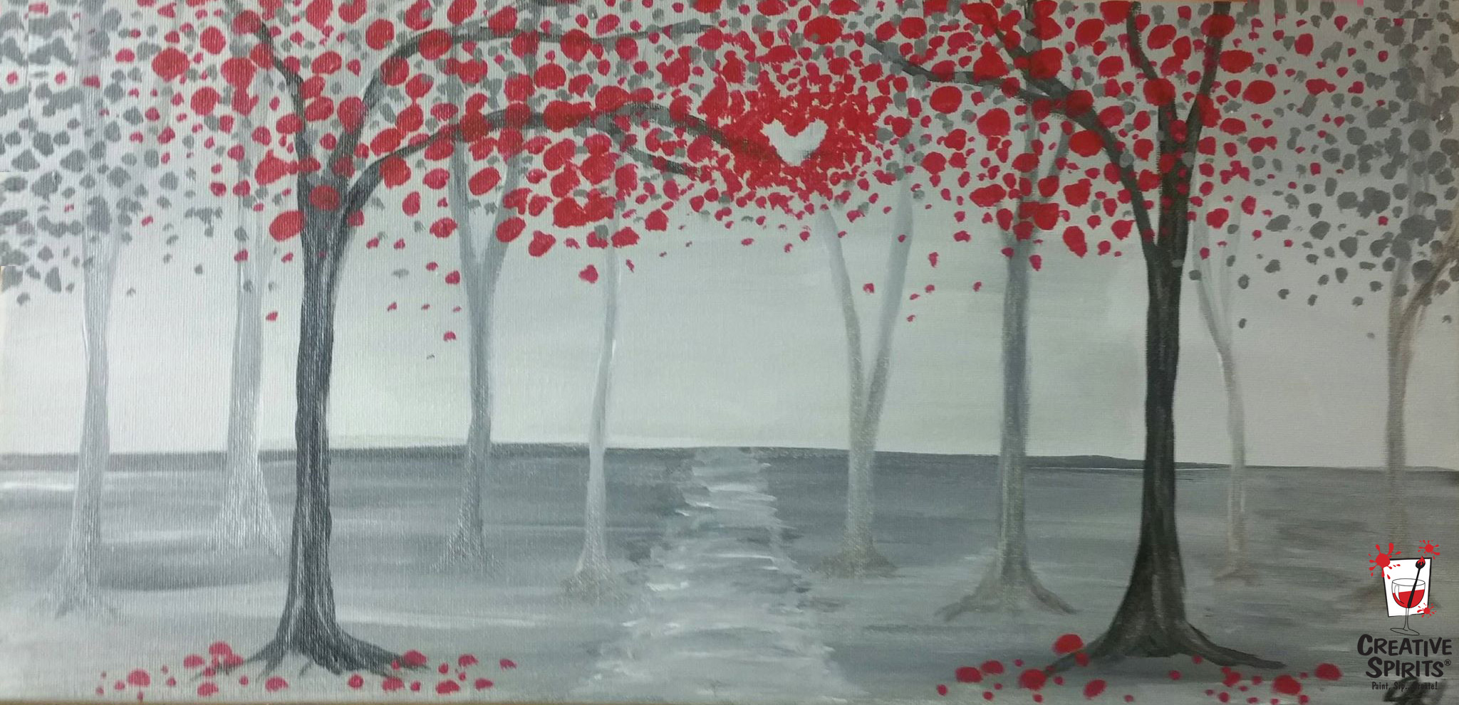 2048x991 Shades Of Grey ( W Option For Couples) Painting Event - Shades Of Gray Painting