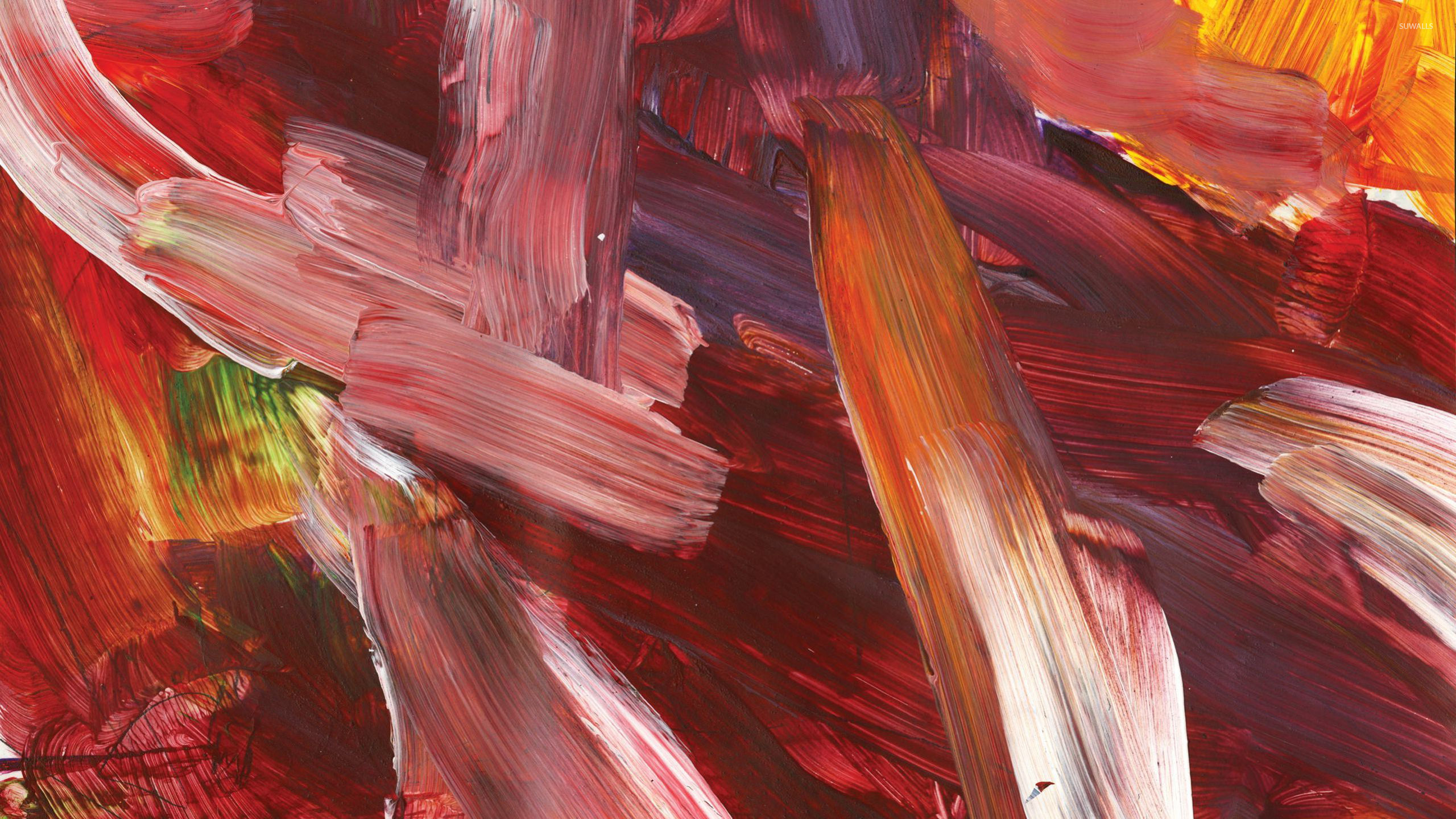 2560x1440 Red Shades Of Paint Wallpaper - Shades Of Red Painting