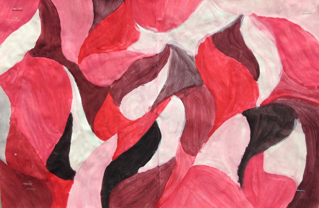 1100x717 Student Art Gallery - Shades Of Red Painting