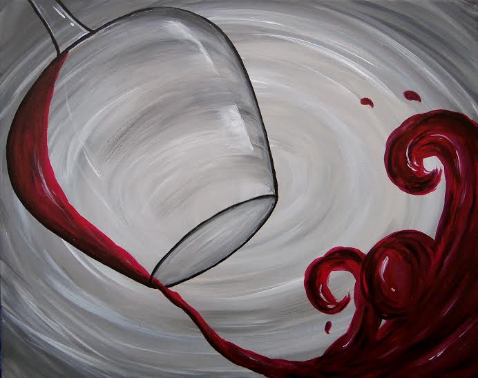 692x547 Fifty Shades Of Red Wine - Shades Of Red Painting