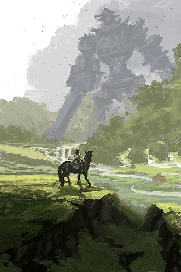 600x900 Shadow Of The Colossus Painting. That's Gaius, In Case You Were - Shadow Of The Colossus Painting