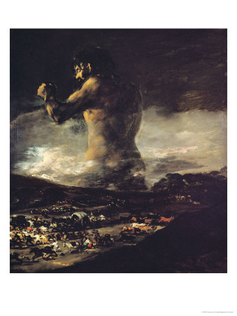 338x450 The Colossus By Francisco De Goya - Shadow Of The Colossus Painting