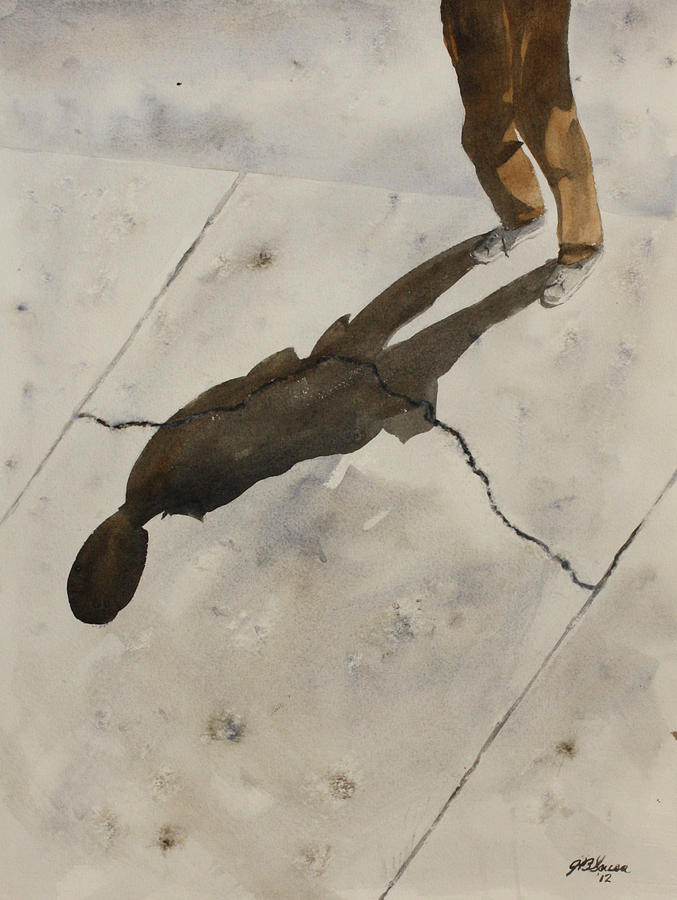 677x900 Shadow Painting By Joyce Ann Burton Sousa - Shadow Painting