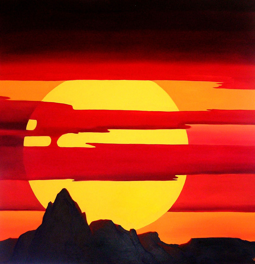 810x840 Light, Shape, And Shadow Fred Wackerle Painting Show Rogoway - Shadow Painting Images