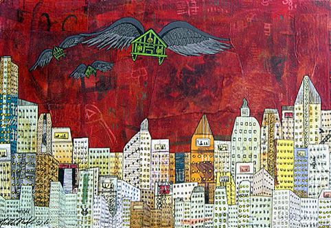 482x333 Mutiny On Wood - Shaffer Painting