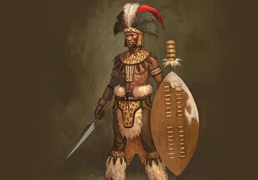 852x595 Shaka Zulu The Story Of A Ruthless Ruler Ancient Origins - Shaka Zulu Painting