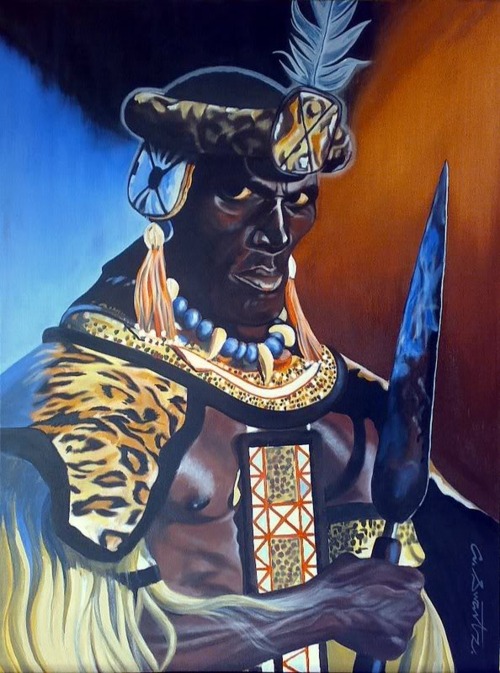 Shaka Zulu Painting at PaintingValley.com | Explore collection of Shaka ...