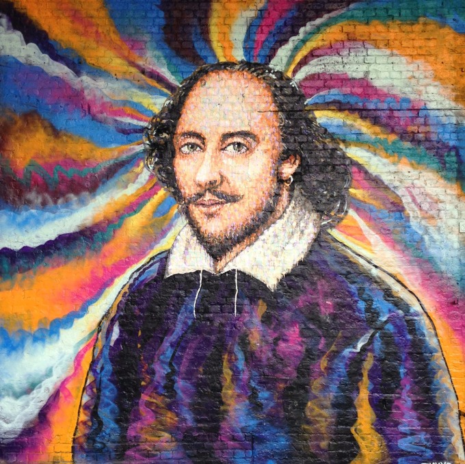 680x678 Artist Who Painted Famous David Bowie Mural Turns His Hand - Shakespeare Painting