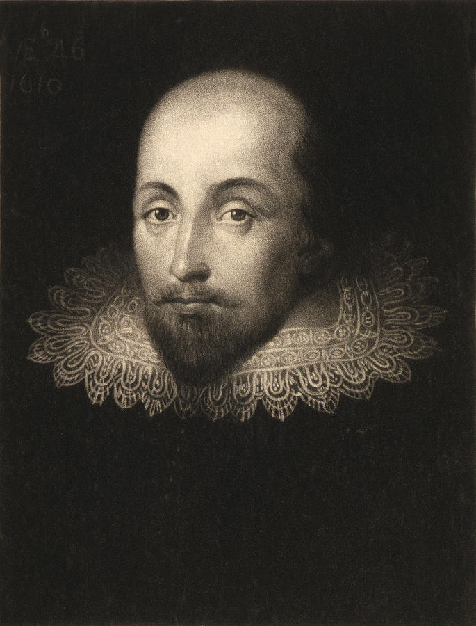 685x900 William Shakespeare Painting By Cornelius Jansen - Shakespeare Painting