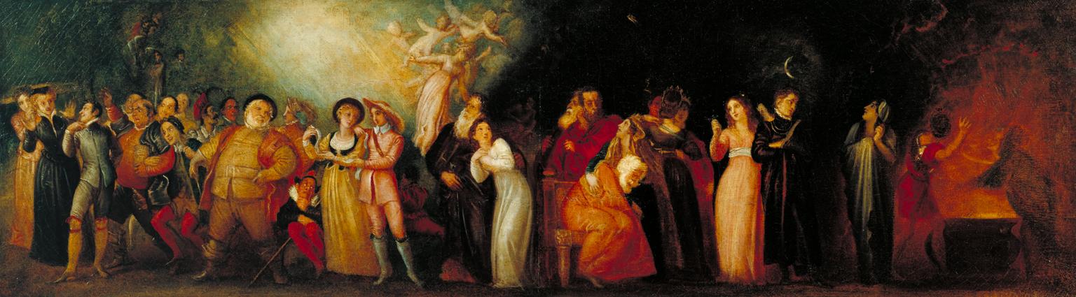 1536x425 Shakespearean Characters', Thomas Stothard, Exhibited 1813 Tate - Shakespeare Play Painting