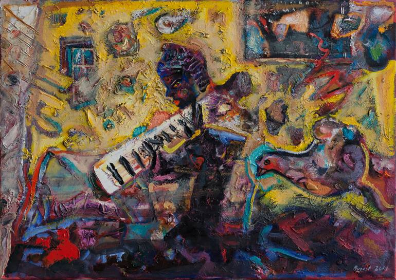 770x545 Saatchi Art Shaman Painting By Vincent August - Shaman Painting