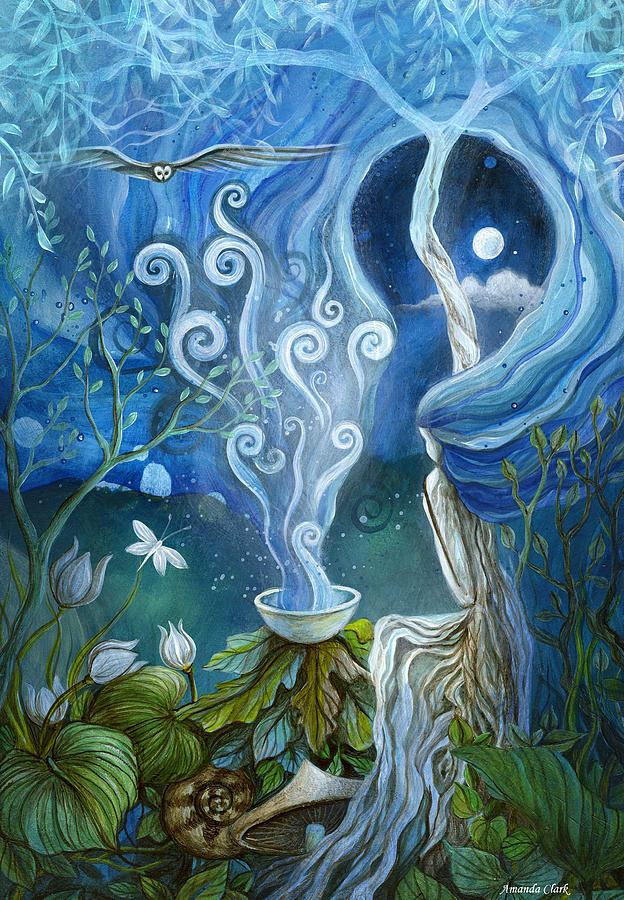 624x900 Shaman Light Painting By Amanda Clark - Shaman Painting