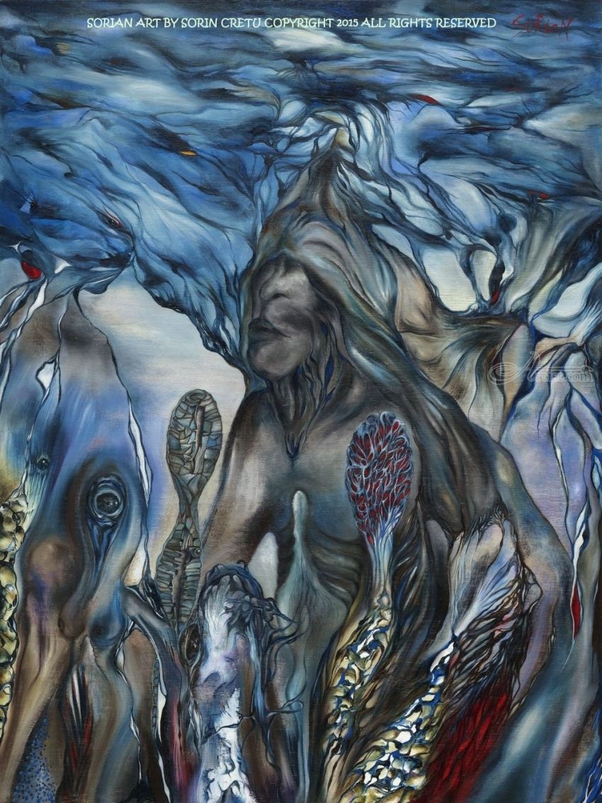 850x1133 Visions Of A Shaman 1 Paintings By Sorian Art - Shaman Painting