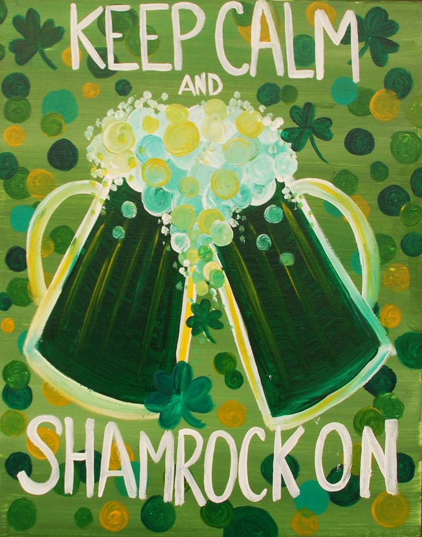 840x1068 Keep Calm And Shamrock - Shamrock Painting