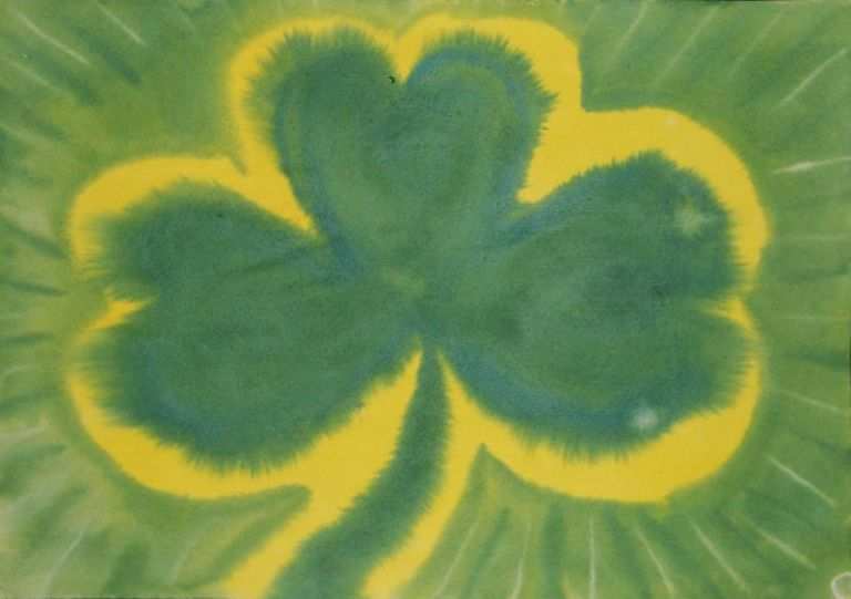768x541 Shamrock Painting Beautiful Artwork Paul M Helfrich Painting Ideas - Shamrock Painting