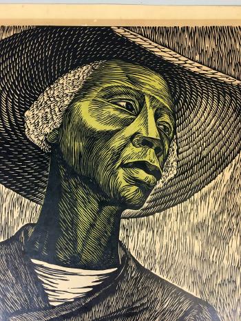350x466 Sharecropper By Elizabeth Catlett Blouin Art Sales Index - Sharecropper Painting