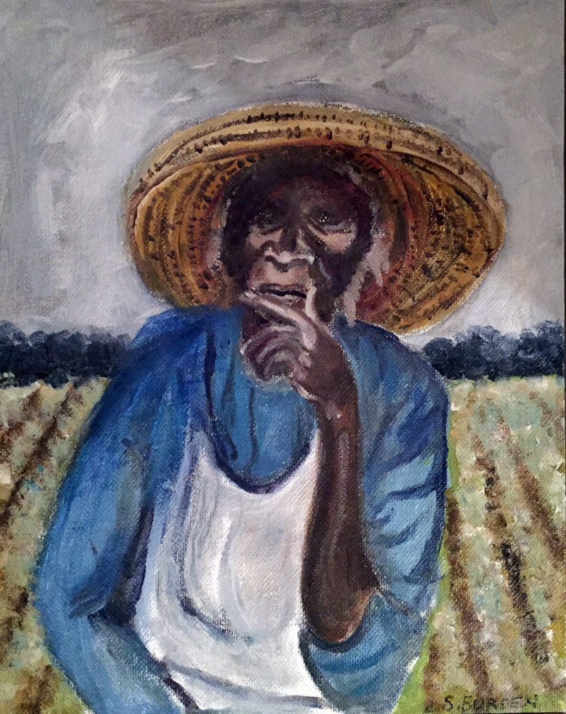 816x1030 Steele Burden L. Ruth Gallery Of Louisiana Art - Sharecropper Painting