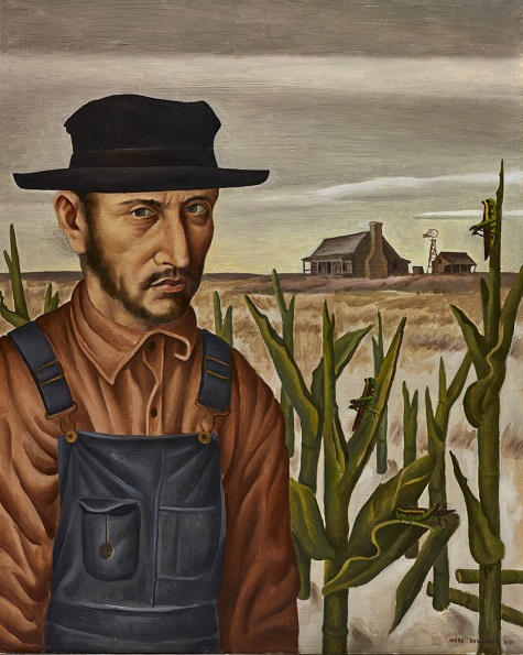 475x595 Jerry Bywaters Dallas Museum Of Art Uncrated - Sharecropper Painting