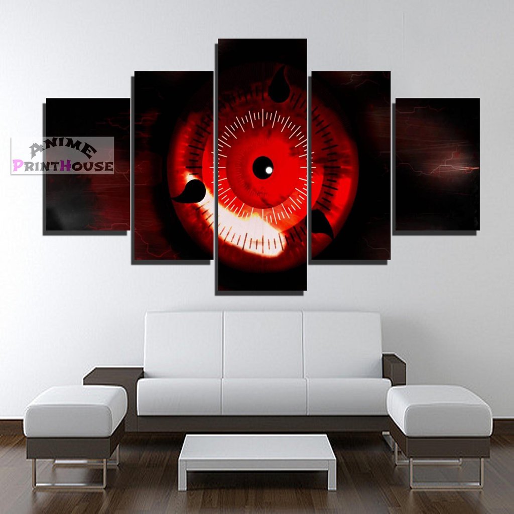 1024x1024 Naruto Canvas Painting, Sharingan Design Anime Canvas Anime - Sharingan Painting