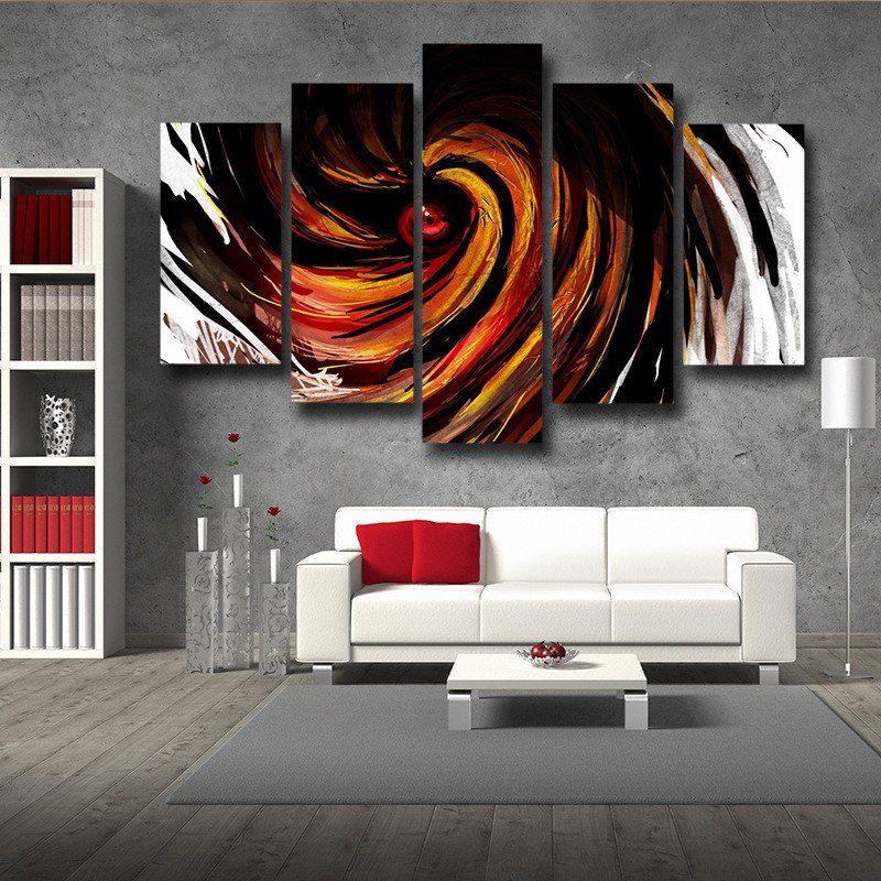 800x800 Naruto Obito Uchiha Sharingan Akatsuki Wall Art 5pc Canvas Prints - Sharingan Painting