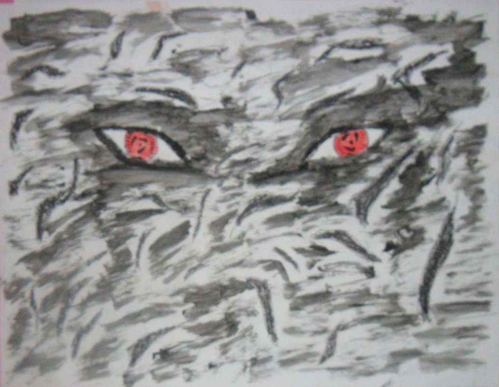 1016x787 Trial Painting Sharingan Eyes By Mouse1002 - Sharingan Painting
