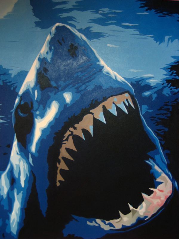 600x800 Image Detail For Shark Pop Art Painting - Shark Painting