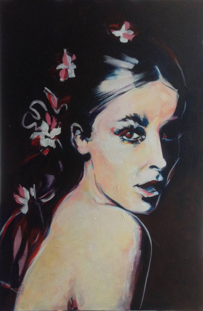770x1177 Saatchi Art California Girl ! Sharon Tate Painting By Pat Dumez - Sharon Tate Painting