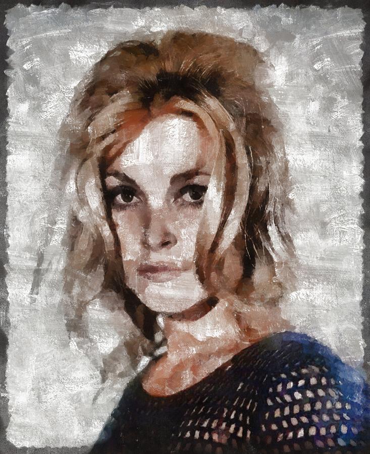733x900 Sharon Tate Hollywood Actress Painting By Mary Bassett - Sharon Tate Painting