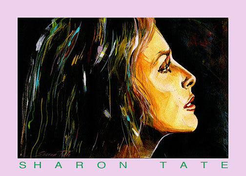 504x360 Sharon Tate Painting By Mireille Poulin - Sharon Tate Painting