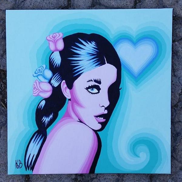 600x600 Kevin Ray Bennett On Twitter Pastel Painting - Sharon Tate Painting