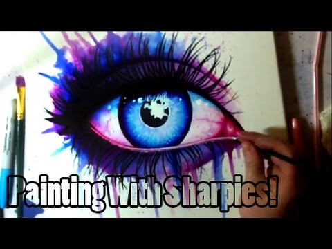 480x360 Painting With Sharpies! - Sharpie Painting
