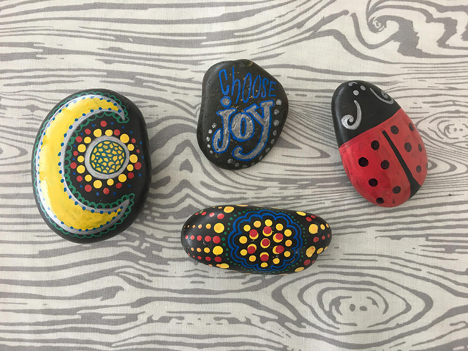 933x700 Rock Painting - Sharpie Painting