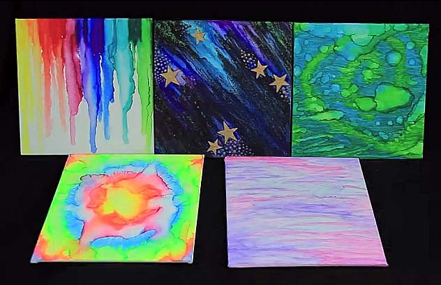 632x408 Video) 5 Easy Sharpie Watercolor Painting On Canvas Techniques - Sharpie Painting