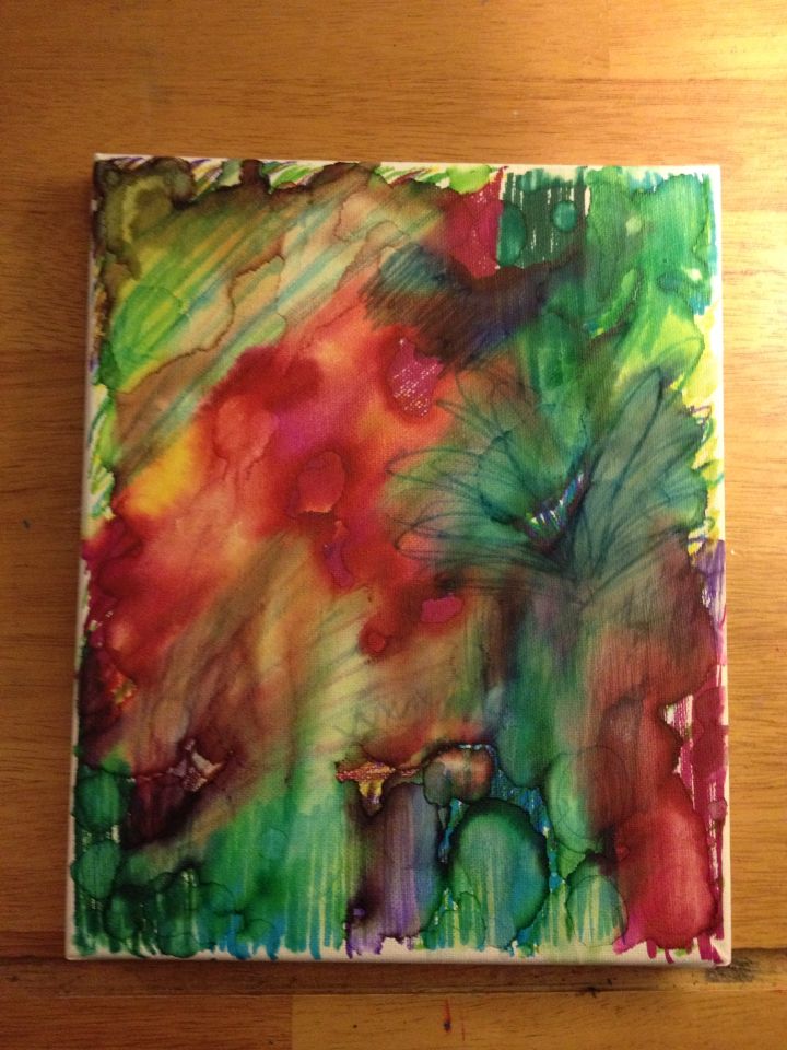 720x960 Diy Alcohol And Sharpies Canvas Sharpie Art - Sharpie Painting