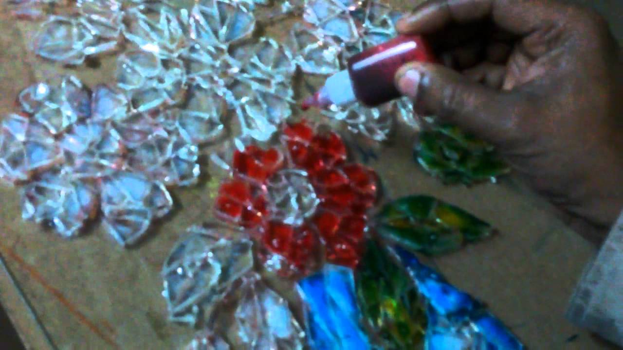 1280x720 How To Do Broken Glass Painting On The Glass - Shattered Glass Painting