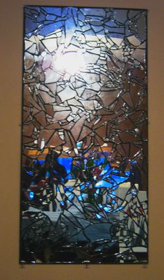 236x404 Shattered Glass,,,broken Numb Glass - Shattered Glass Painting