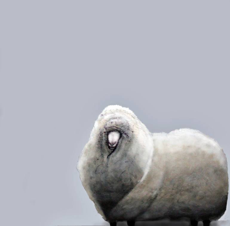 770x757 Saatchi Art Shaun (Chic Sheep) Painting By Jonathan Rozo - Shaun The Sheep Painting