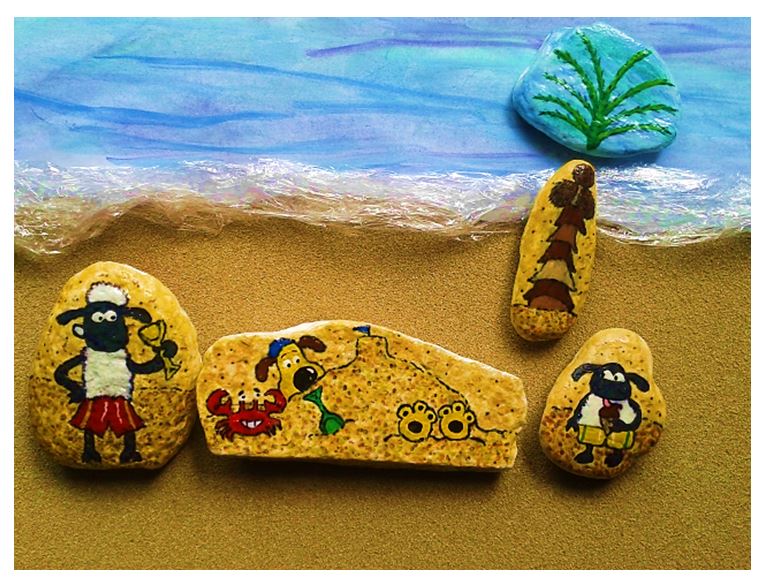 767x586 Summer Rocks! Shaun The Sheep - Shaun The Sheep Painting