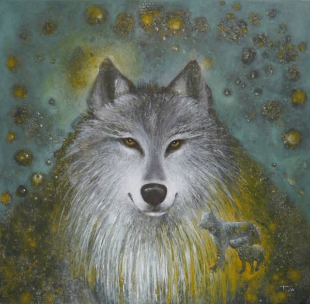 640x627 She Wolf - She Wolf Painting
