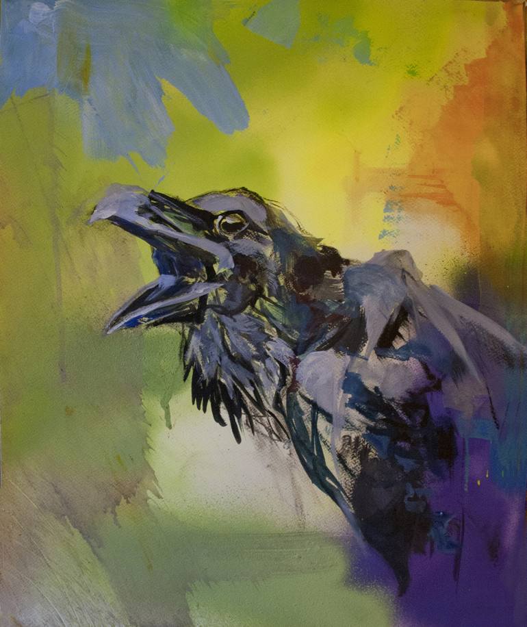 770x916 Saatchi Art Ravenous Painting By Caitlyn Shea - Shea Painting