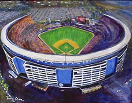 450x351 Commission Works By Tony Chan - Shea Stadium Painting